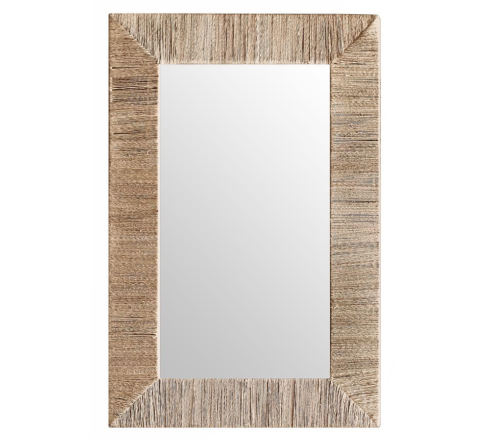 La Gomera Jute Rectangular Mirror, 36.6" x 24"