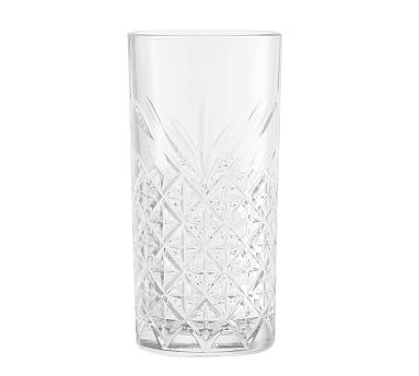 Pottery Barn Trellis Etched Coupe Cocktail Glasses Set of 4 Soda-Lime Glass