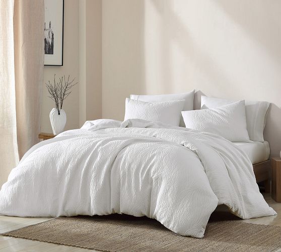 Pottery barn deals white bedding