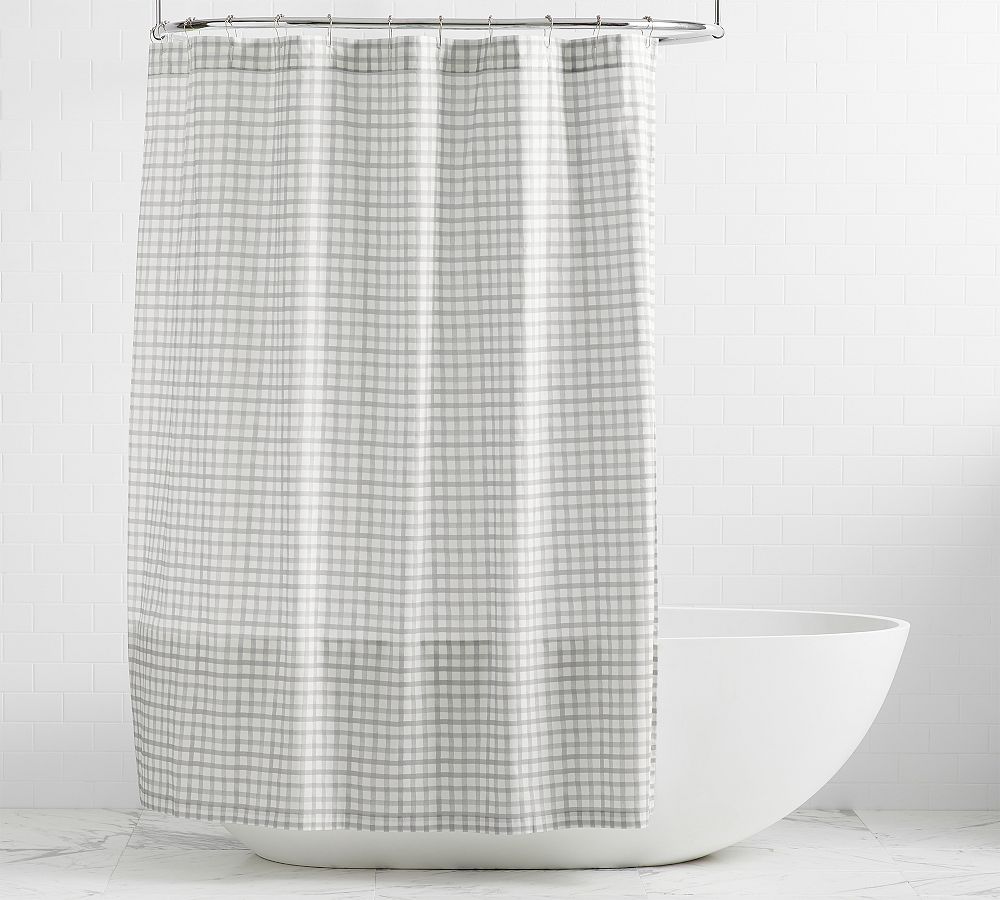 Kipton Plaid Shower Curtain Pottery Barn