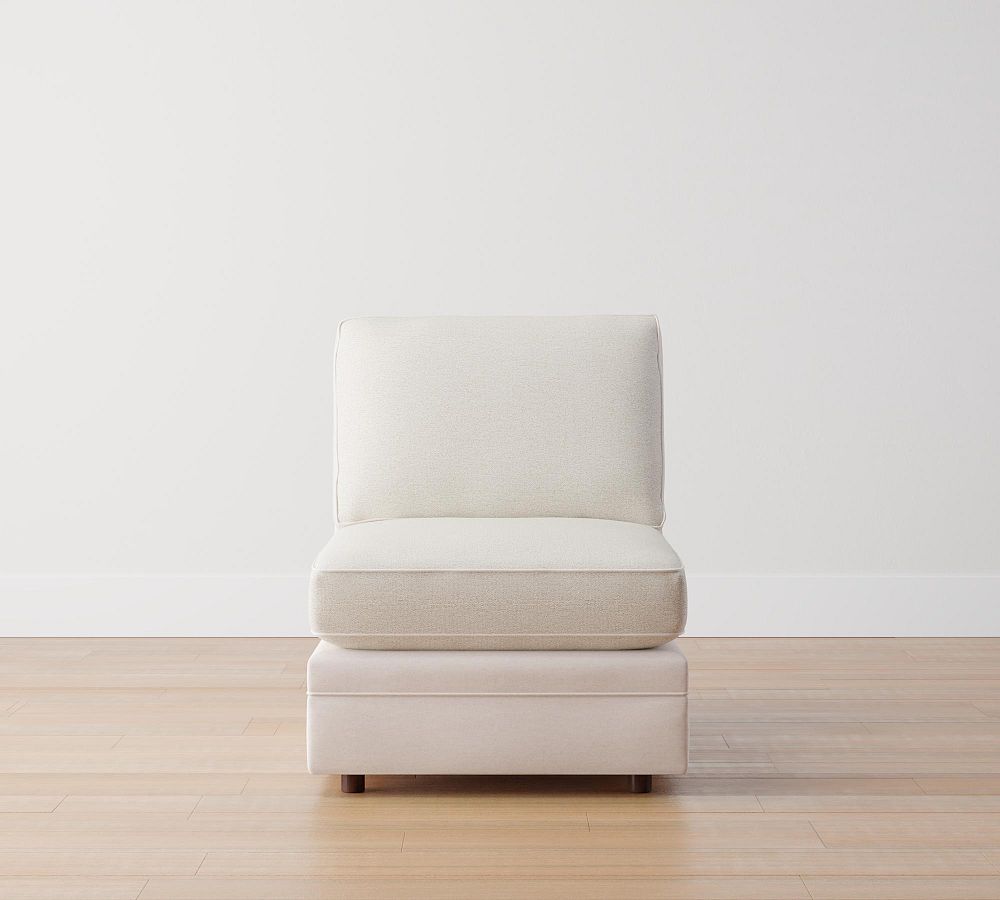 Build Your Own Pearce Roll Arm Upholstered Sectional Pottery Barn