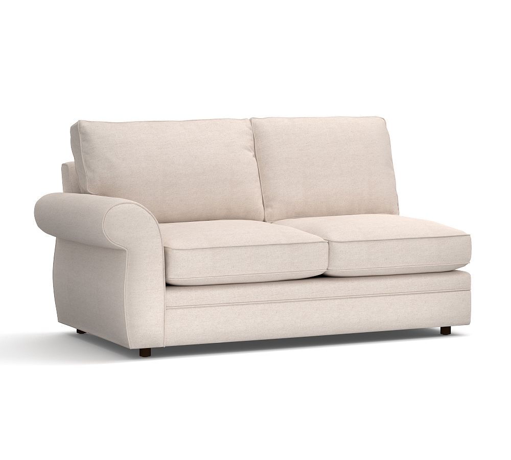 Build Your Own Pearce Roll Arm Upholstered Sectional Pottery Barn