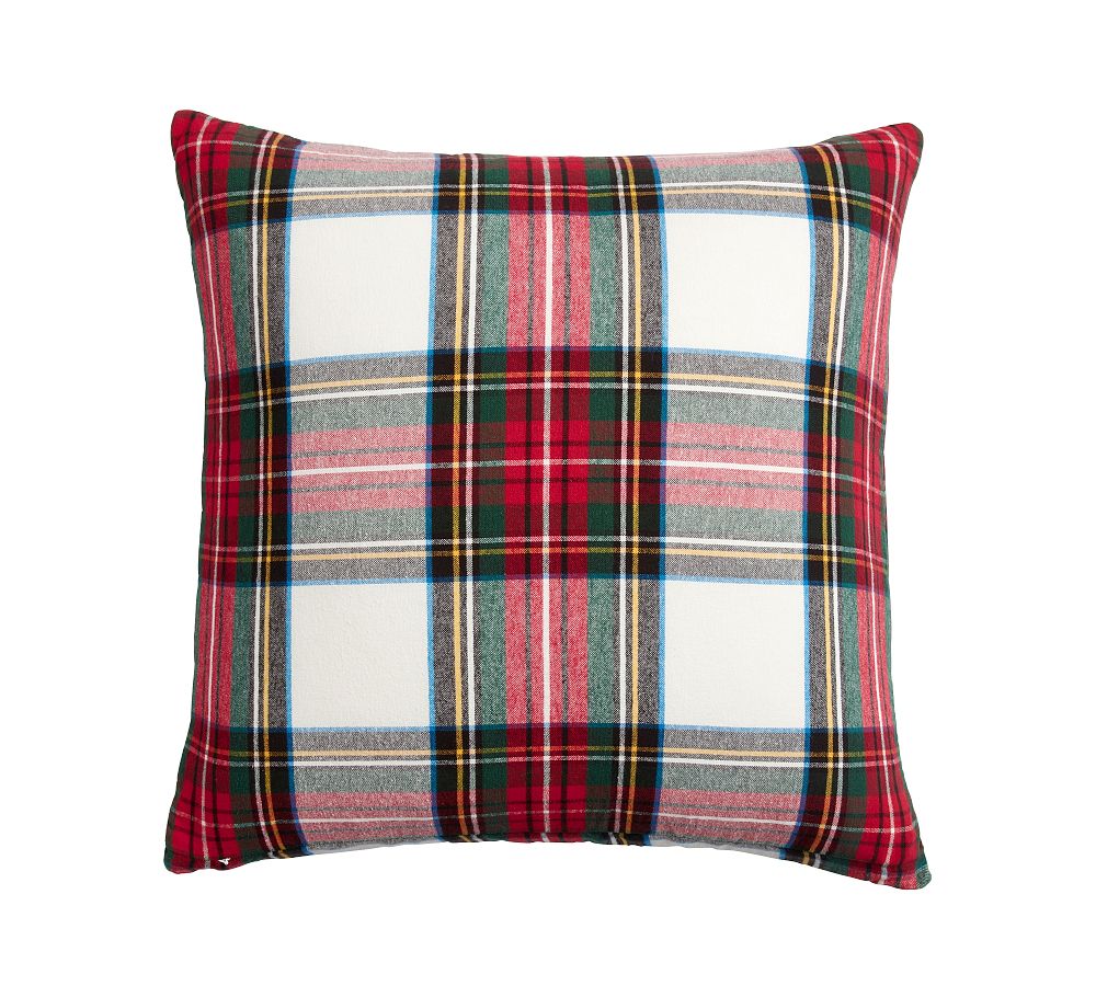 Stewart Plaid Flannel Reversible Comforter Sham | Pottery Barn