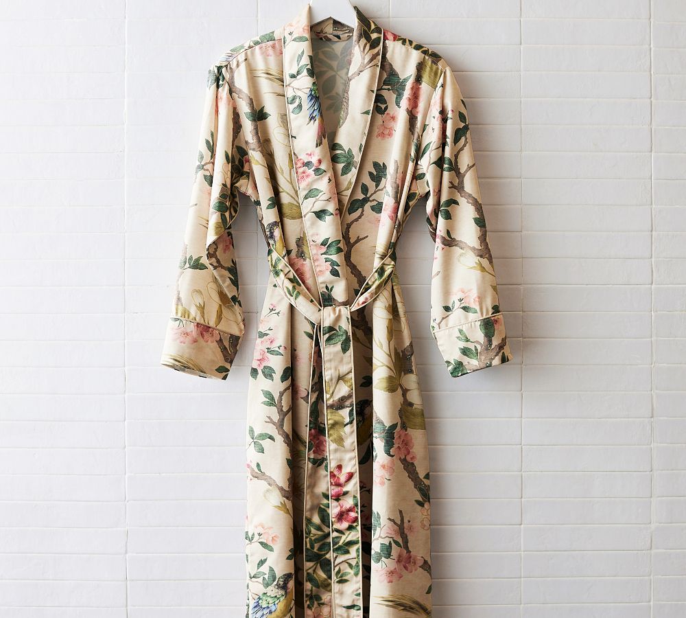 Silk hot sale floral robe