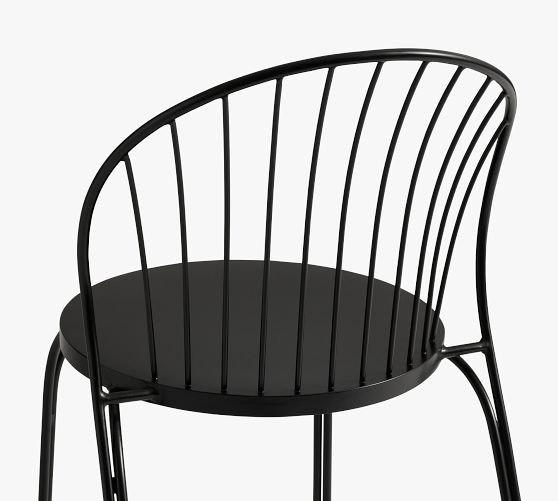 Metal Outdoor Stacking Bistro Chair Pottery Barn