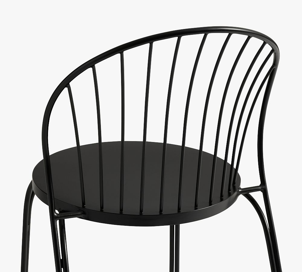 Metal Outdoor Stacking Bistro Chair Pottery Barn