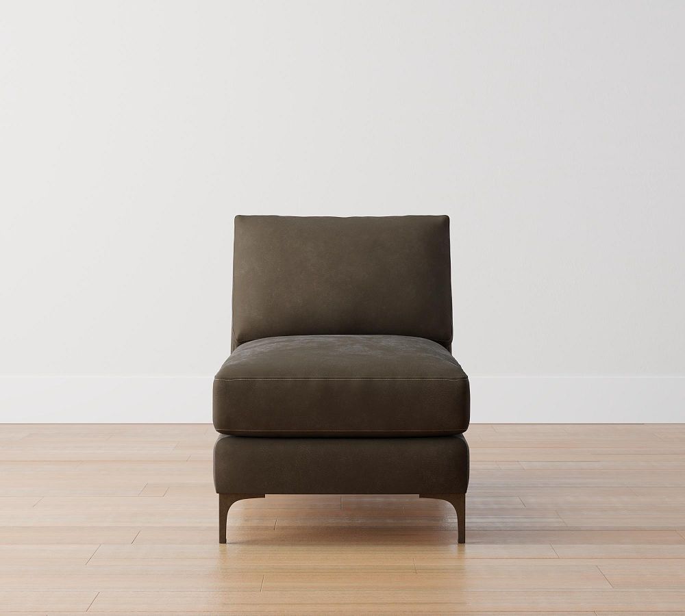 Build Your Own Jake Leather Sectional Pottery Barn