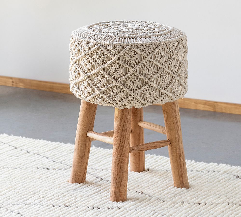 Upholstered accent outlet stool