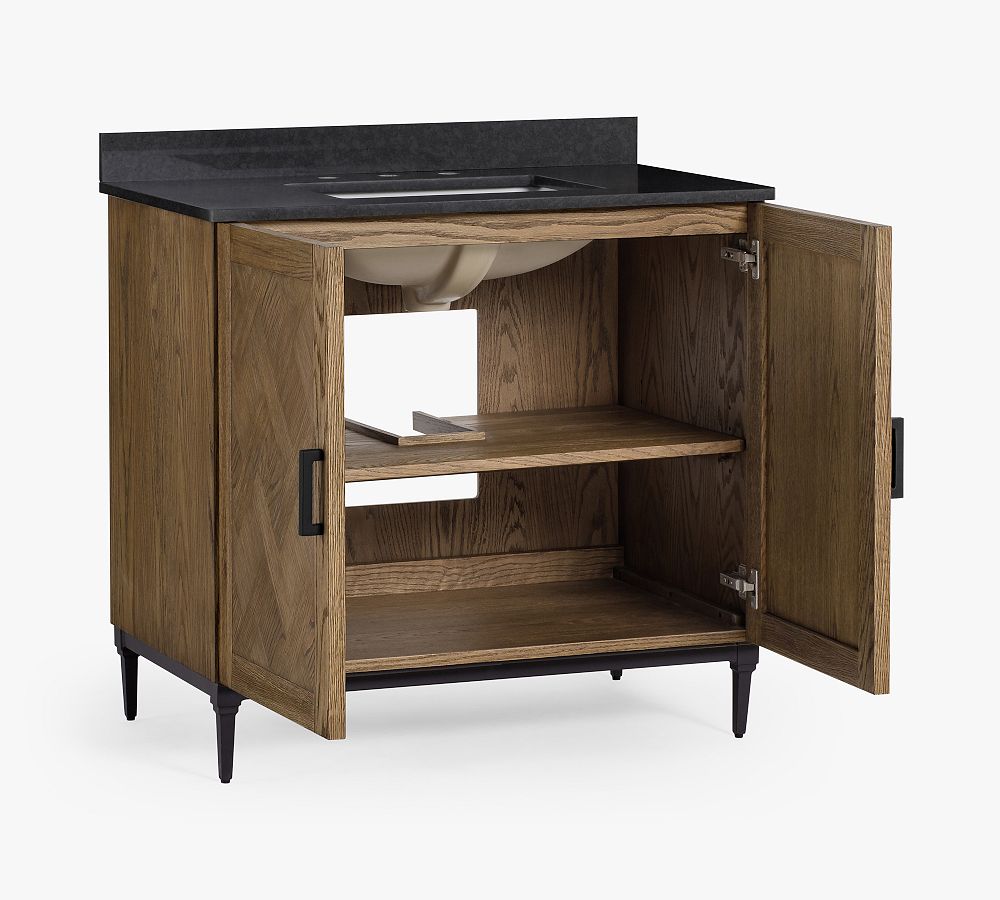 Parquet 36" Single Sink Vanity | Pottery Barn