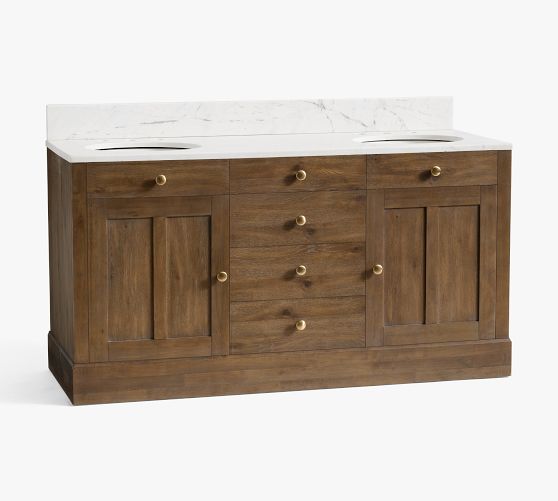 Savannah 62" Double Sink Vanity | Pottery Barn