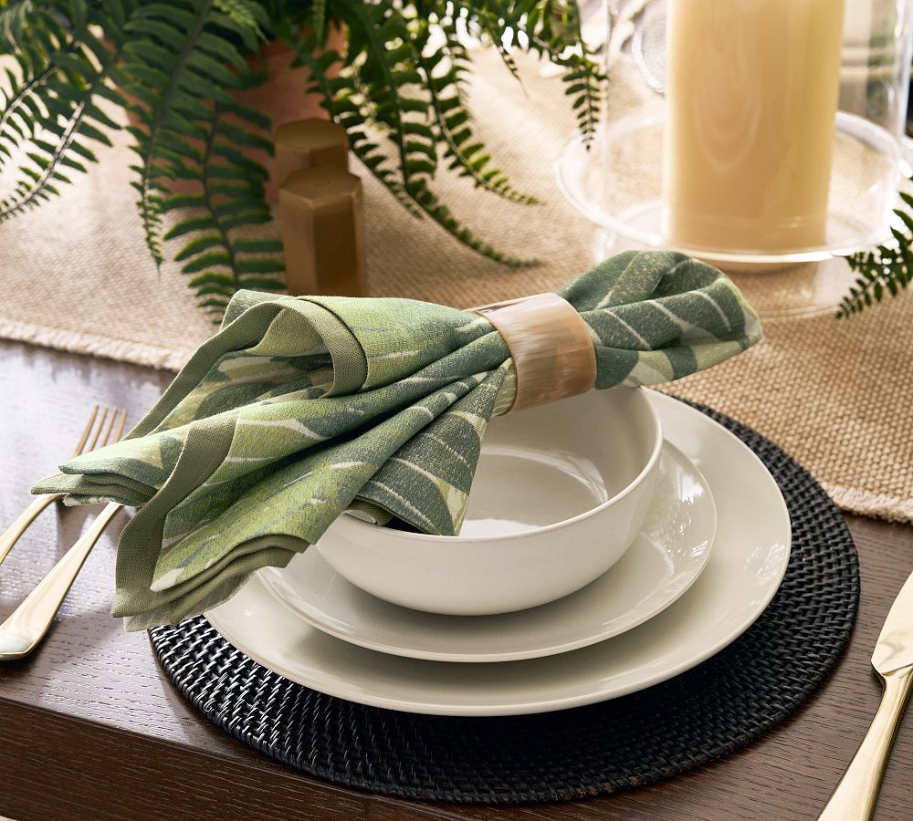 set of 4 fern organic cloth napkins — Hearth and Harrowset of 4 fern  organic cloth napkins