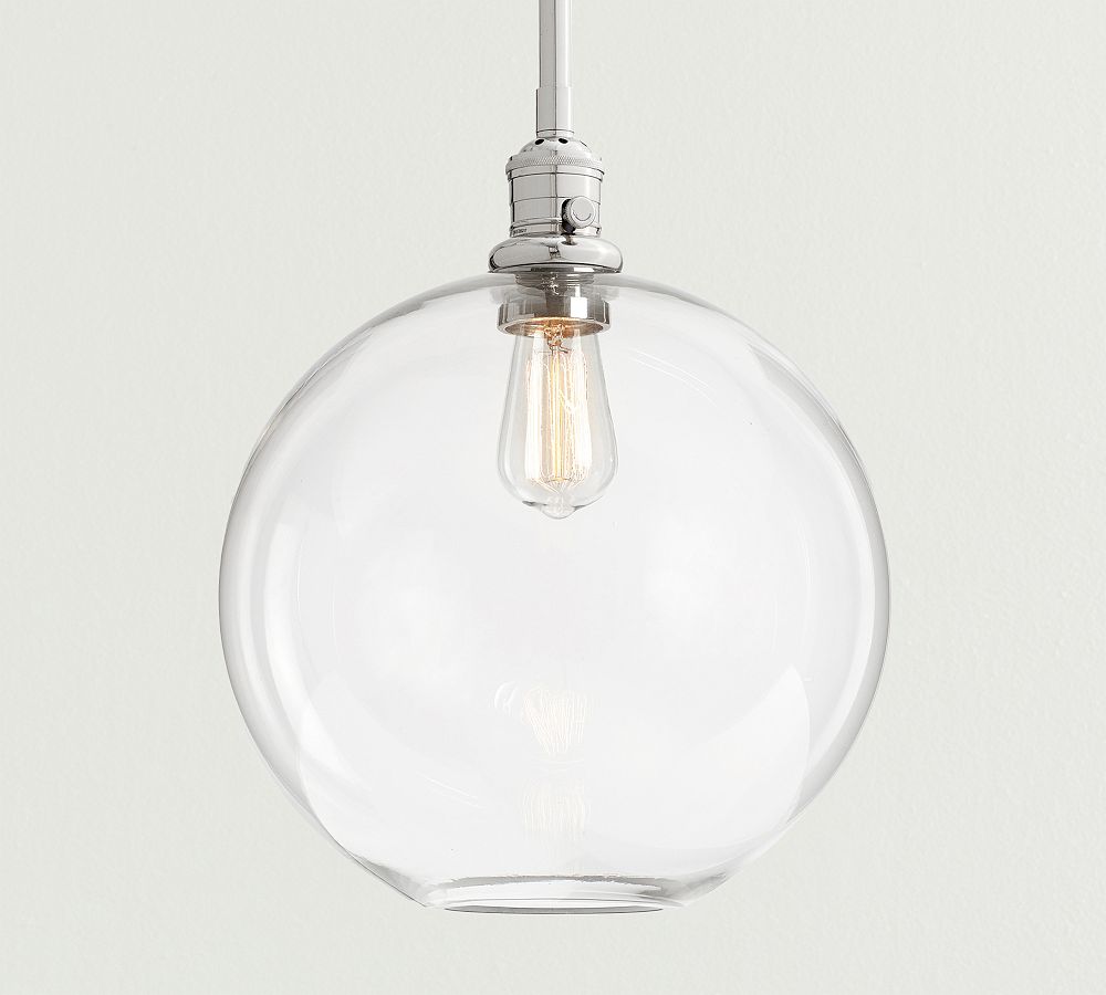 Glass Globe Pole Pendant Pottery Barn