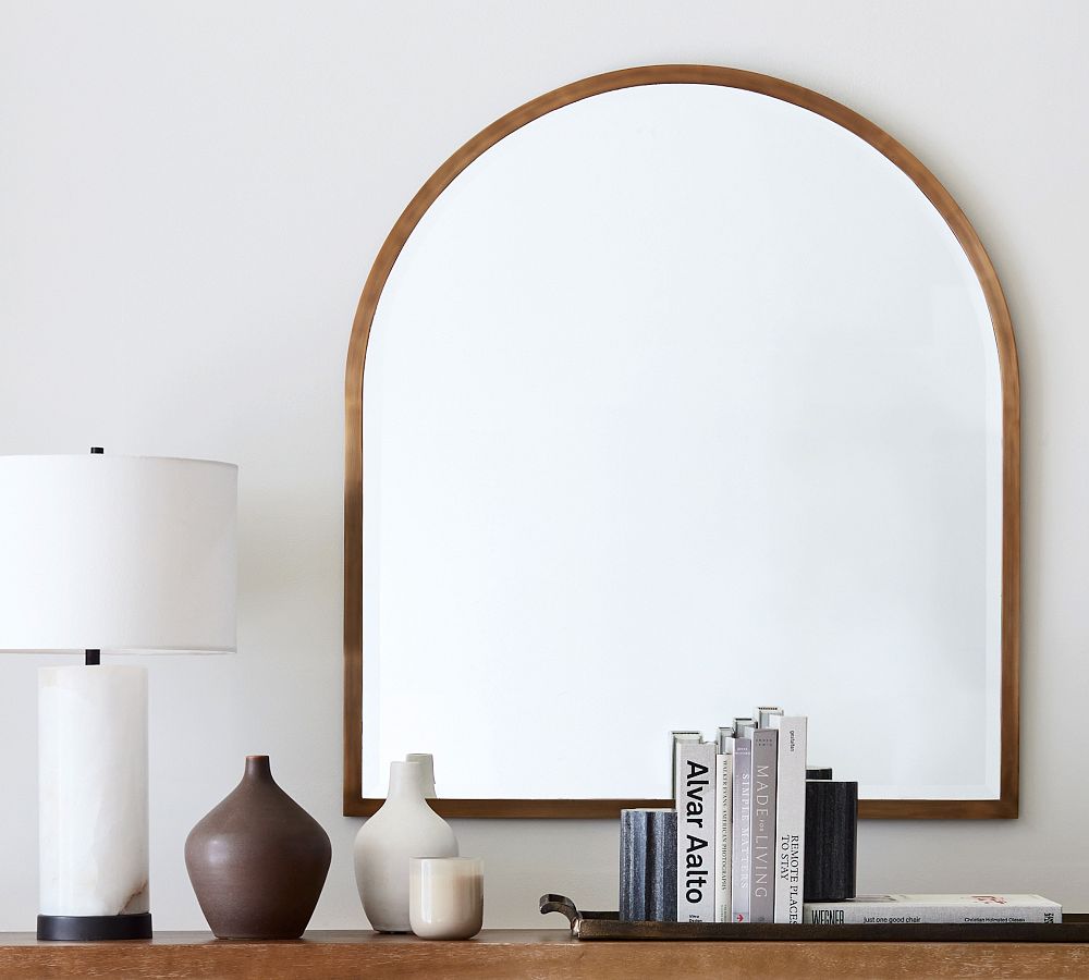 Streamline Wide Arch Mantel Mirror - 42W x 36H