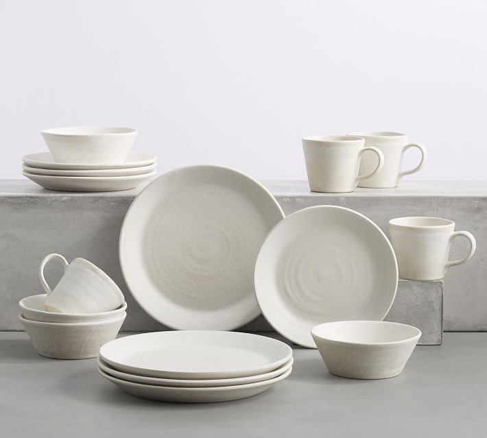 CANVAS Ellesmere 16pc Porcelain Dinnerware Set, Serves 4, White