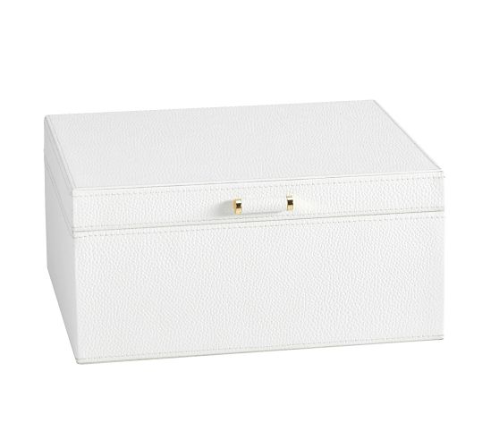  linqin PU Leather Jewelry Box, Western Pattern Design