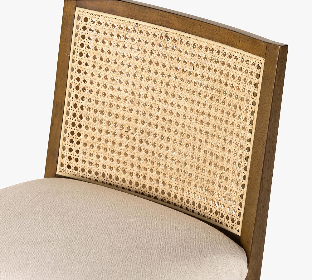 Lisbon Armless Cane Stool | Pottery Barn