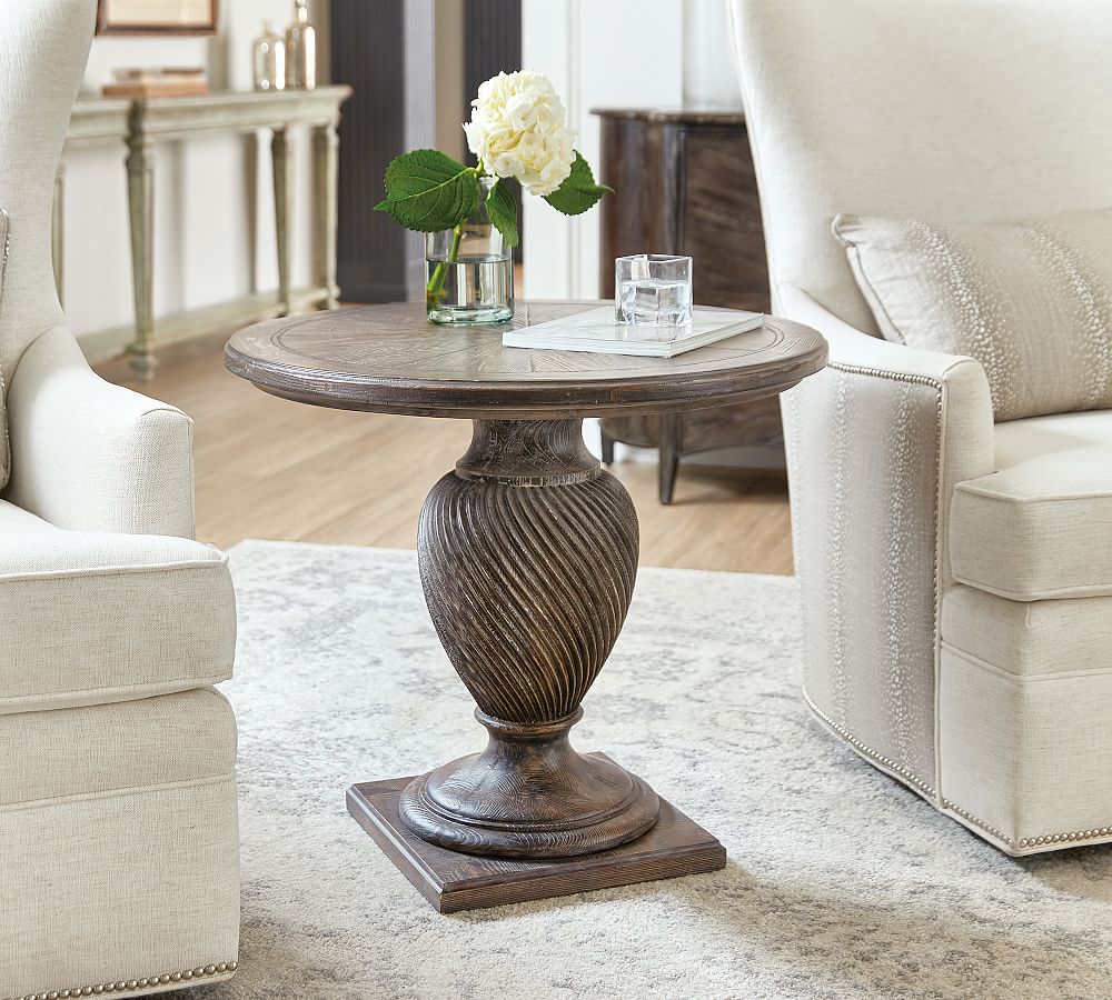 Pottery barn deals round side table