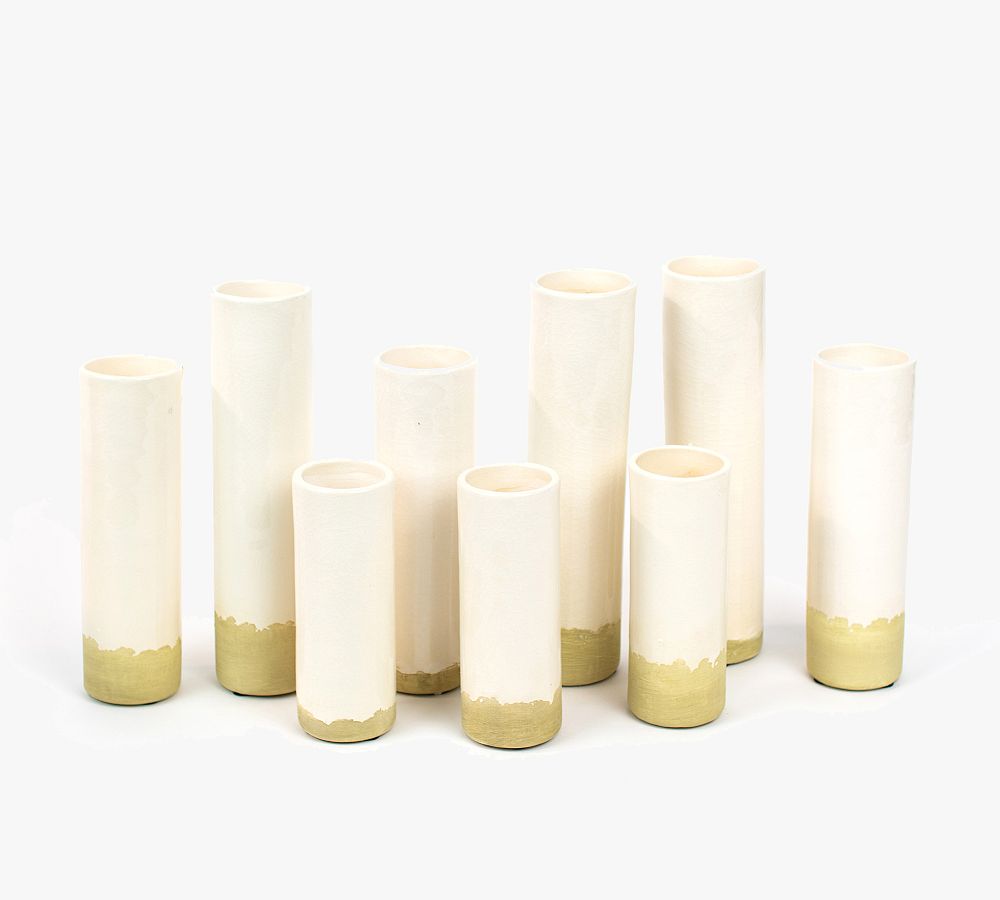 Meredyth Two-Toned Ceramic Vases - Set of 9