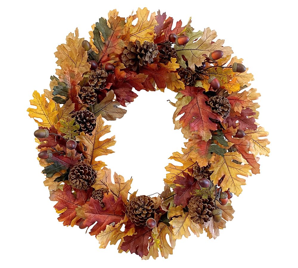 Faux Acorn & Oak Leaf Wreath
