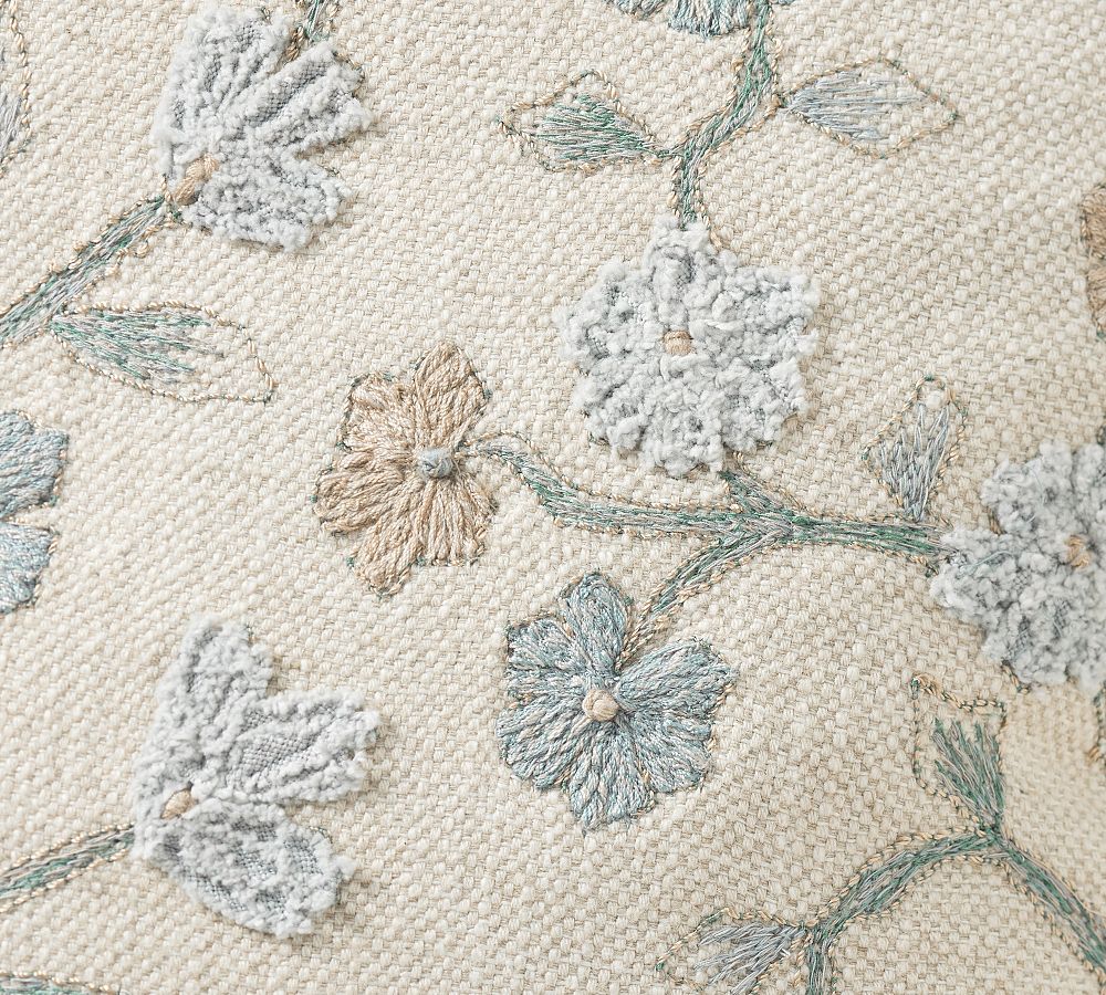 Genevieve Embroidered Pillow Pottery Barn