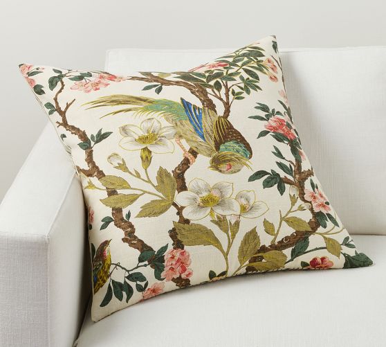 Colorful Hydrangea Yellow Floral Throw Pillow Cover