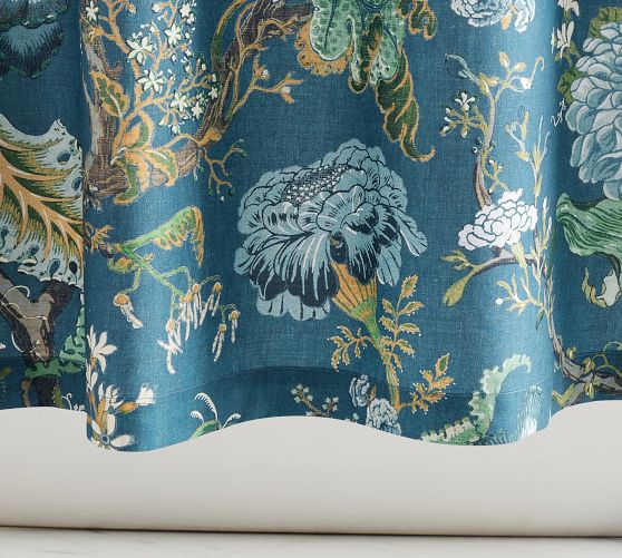 Dahlia Floral Shower Curtain Pottery Barn