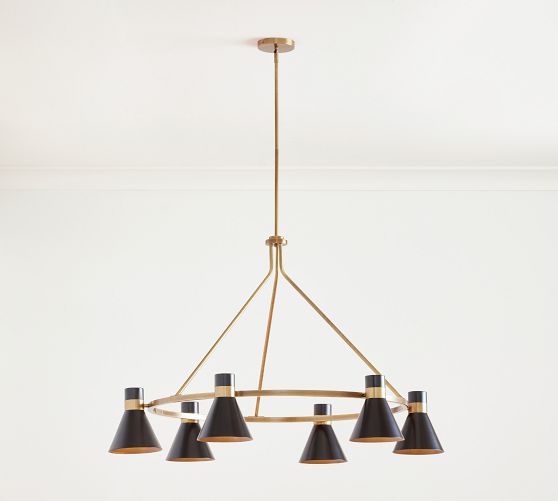 Maxwell Metal Round Chandelier Pottery Barn