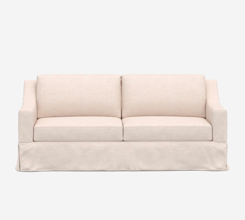 York Slope Arm Slipcovered Fabric Sofa Pottery Barn