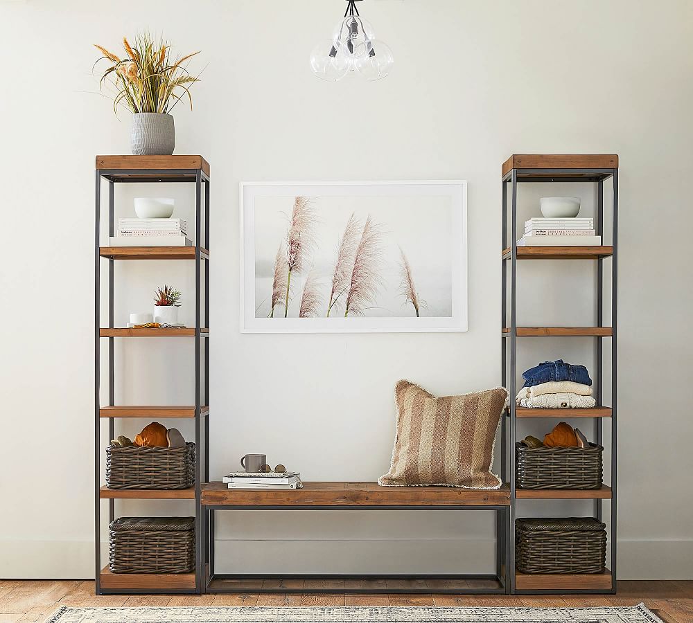 Malcolm Entryway Wall Shelf with Hooks