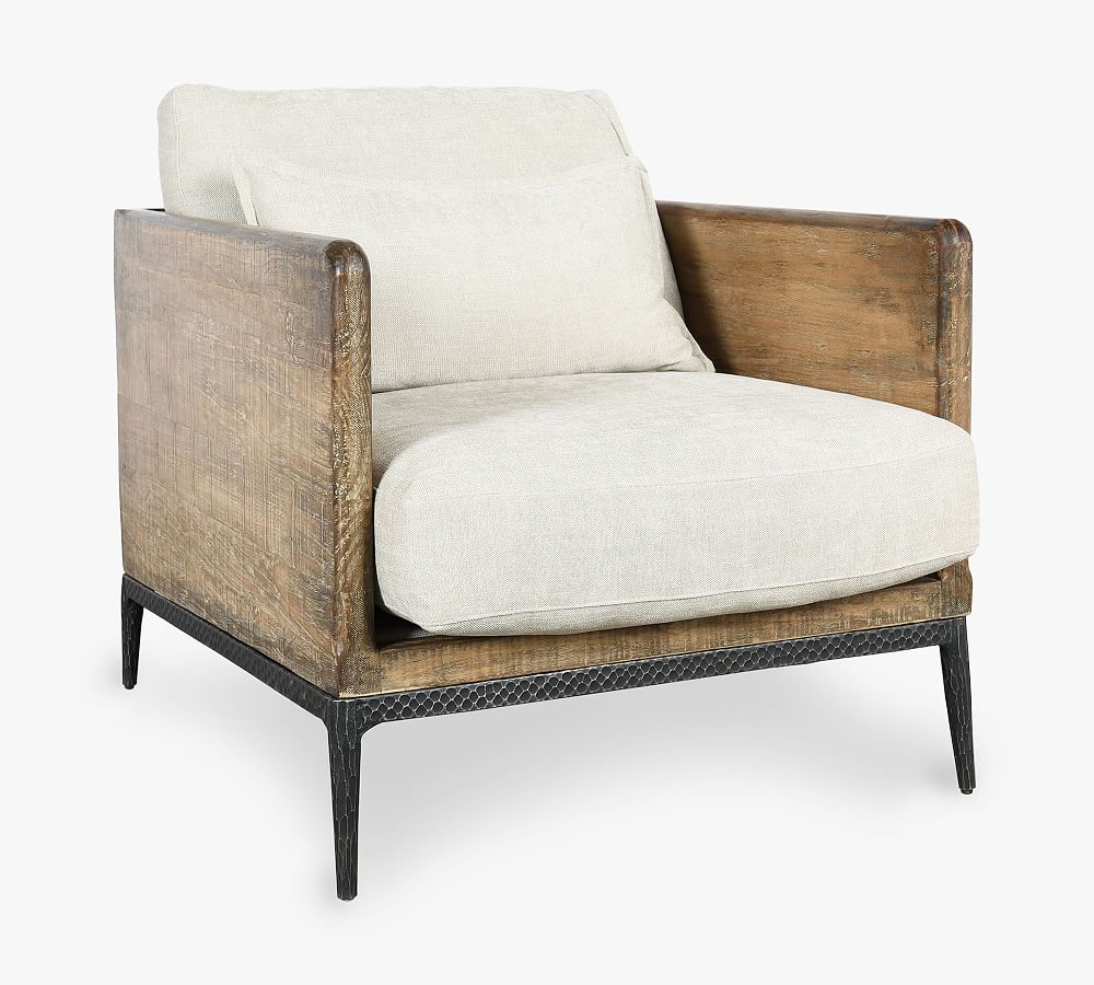 Harry Reclaimed Wood Armchair | Pottery Barn