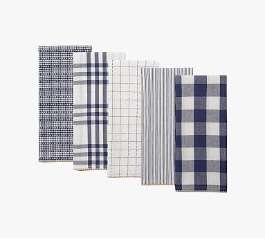 Golden Wheat Gingham Kitchen Towel Set - Farmhouse Wares