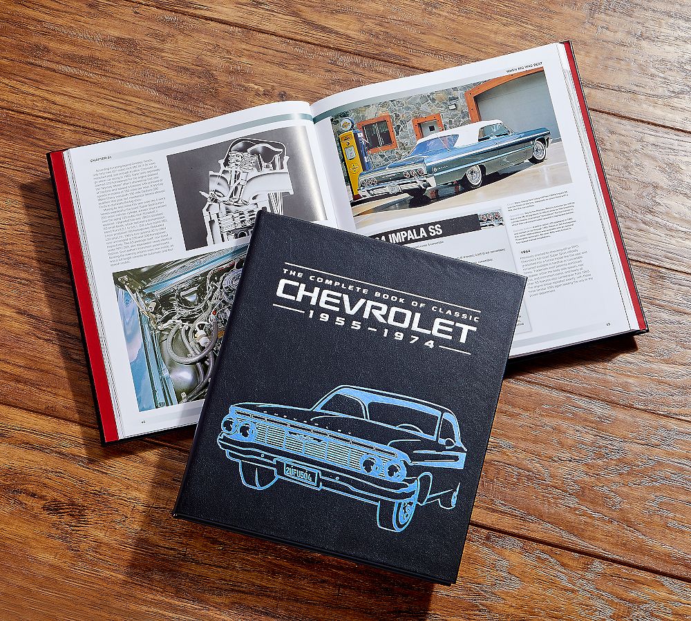 Complete Book Of Classic Chevrolet 1955-1974 By Mike Mueller Leather-Bound Book