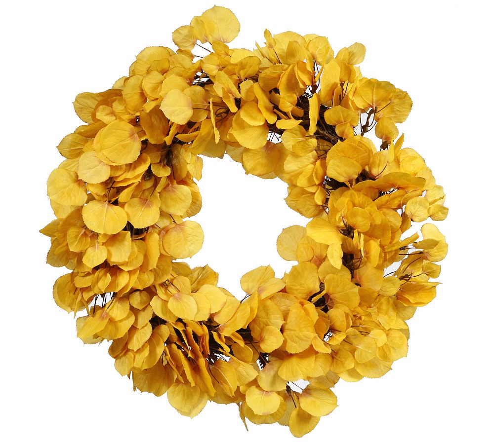 Faux Aspen Leaf Wreath Pottery Barn