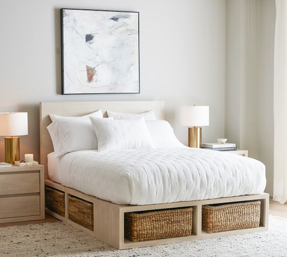 Pottery Barn Full Storage Platform Bed, 47% Off