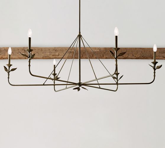 Botanical Iron Chandelier Pottery Barn