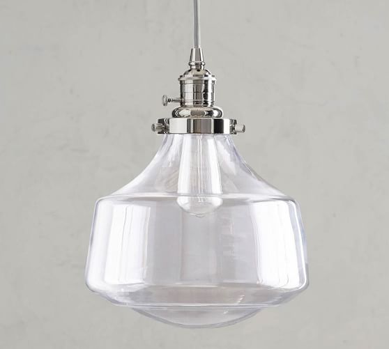 Schoolhouse Glass Cord Pendant | Pottery Barn