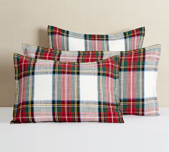 Plaid on sale pillow shams