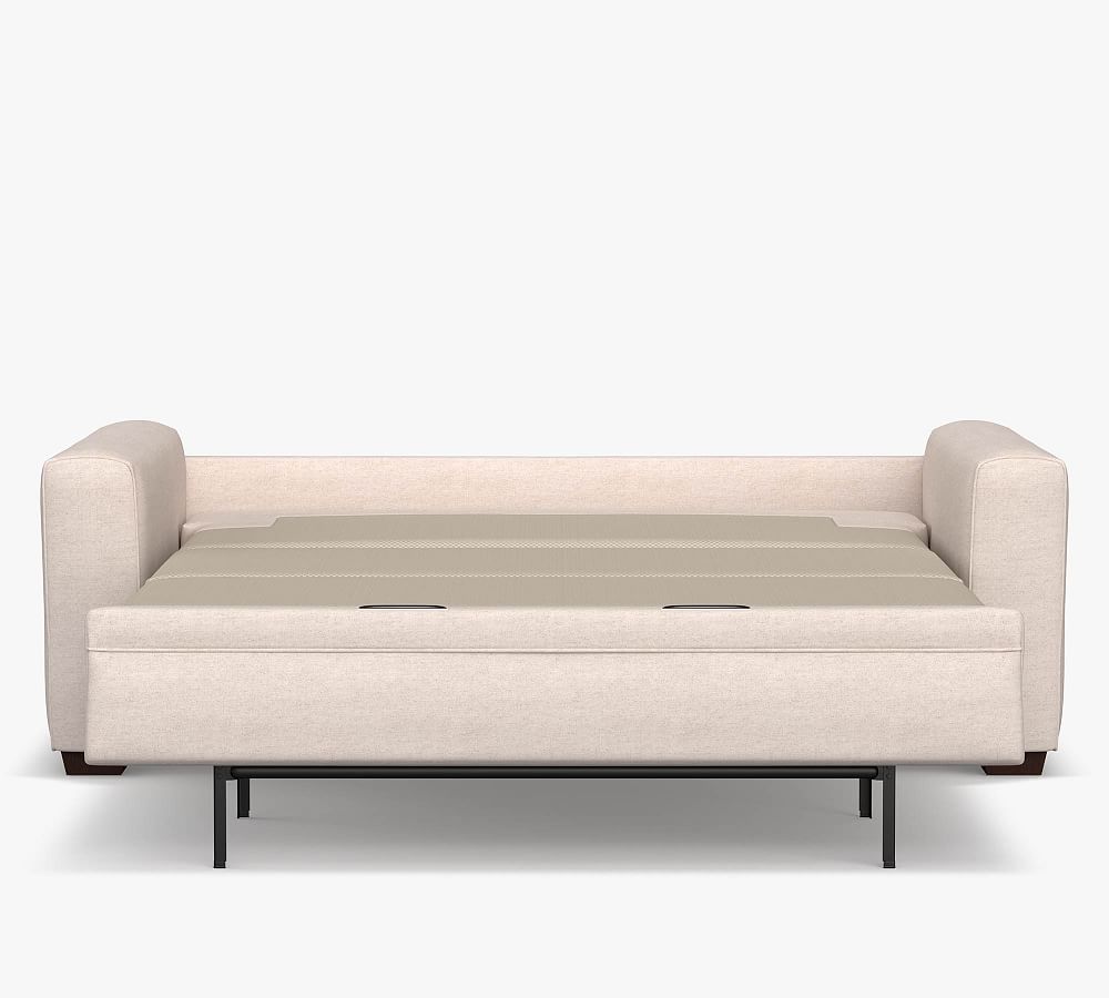 Pearce Square Arm Upholstered Twin Sleeper Sofa with Memory Foam