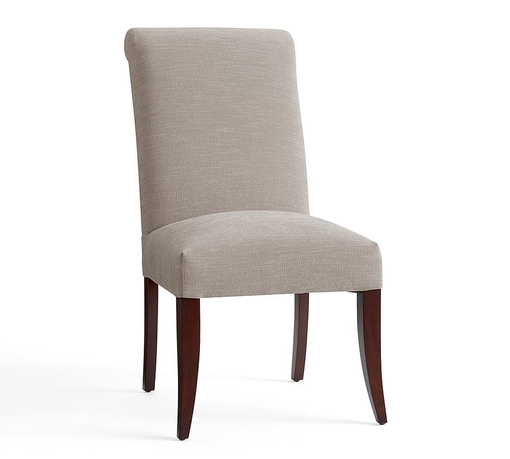 PB Comfort Roll Upholstered Dining Chair Pottery Barn