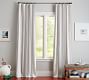 Riviera Striped Linen Cotton Blackout Curtain | Pottery Barn