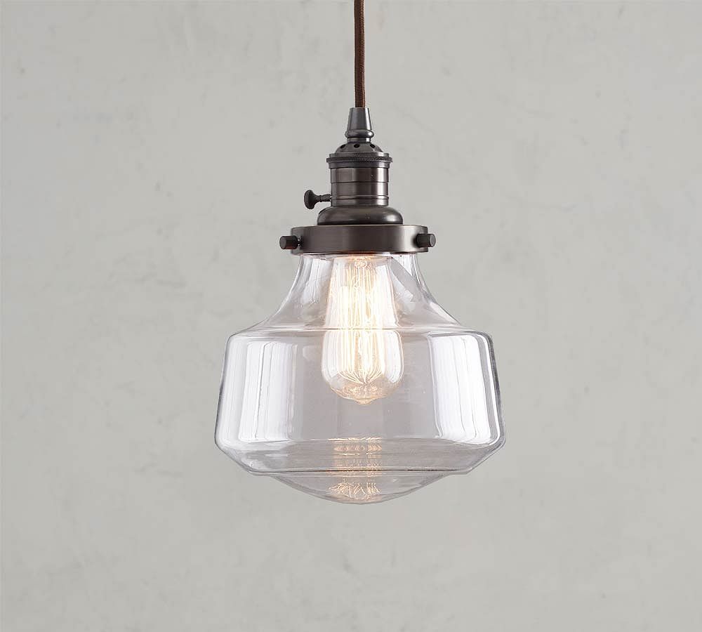 Schoolhouse Glass Cord Pendant | Pottery Barn