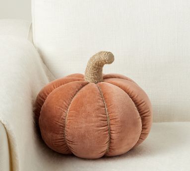 Pumpkin Shaped Pillow
 Velvet Pumpkin Shaped Pillow