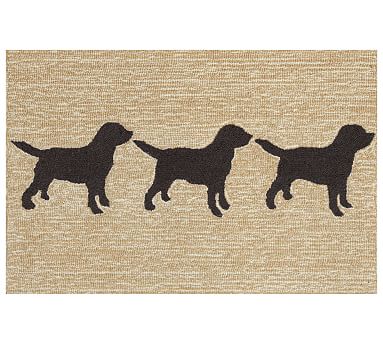 Dog's Winter Adventure Multi Indoor/Outdoor Rug - 20 x 30