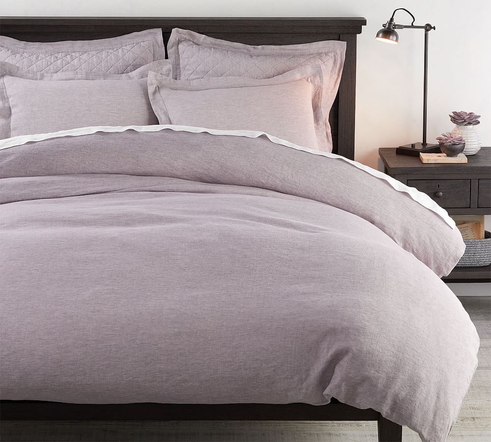 Belgian flax linen duvet cover deals pottery barn