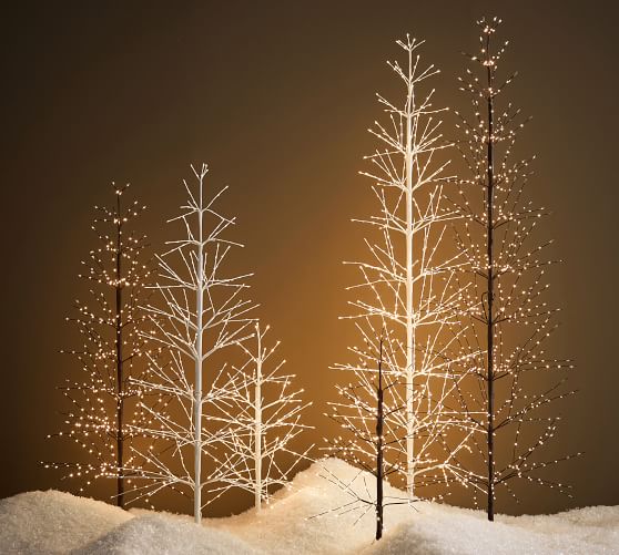 Crystal Garland Lights Winter Ornaments For Christmas Tree