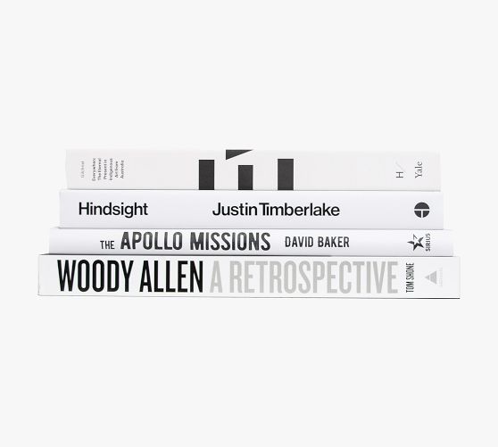 Modern Dust Jacket ColorStak Books Set of 4 Pottery Barn