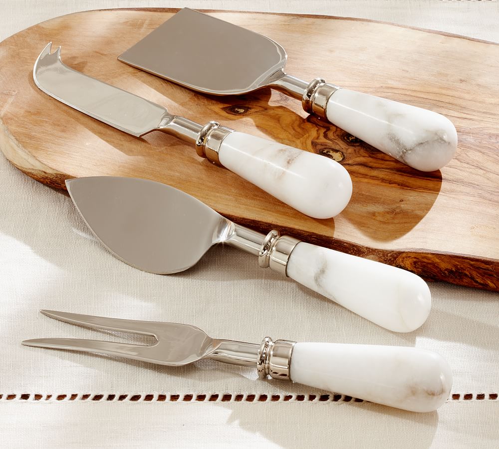 Marble Cheese 2pc Knife Set