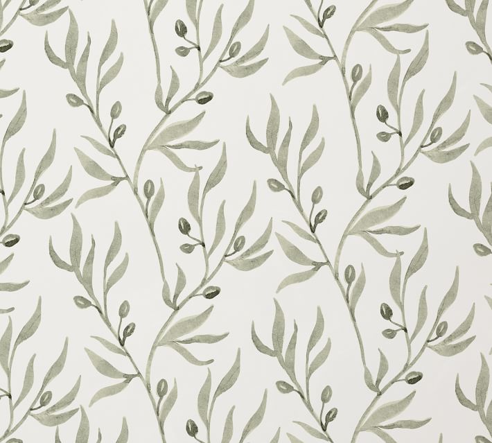 Mid Century Modern Long Rectangles Dark Olive Green Wallpaper by Kay  Cordingly | Society6