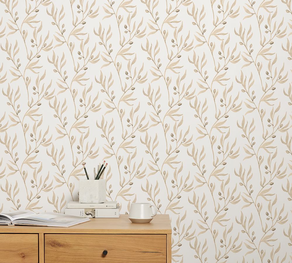 Olive Wallpaper | Pottery Barn