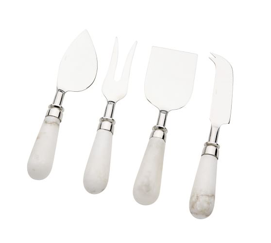 Marble Cheese Knives Set